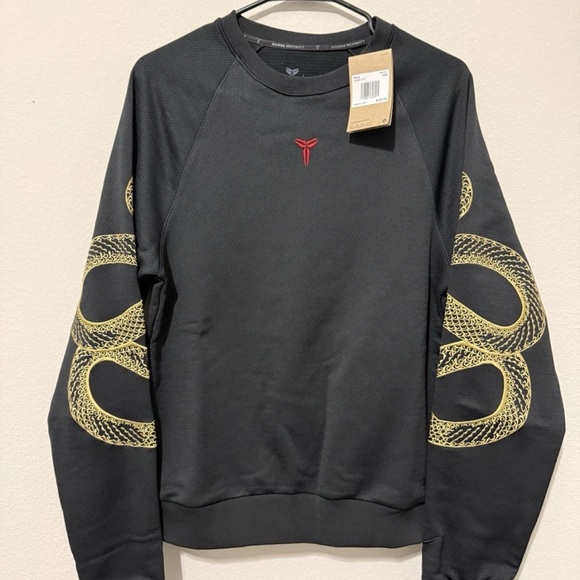 Nike Kobe Bryant Year Of The Mamba Men's XXS BLK Crewneck Sweatshirt HQ4697-010